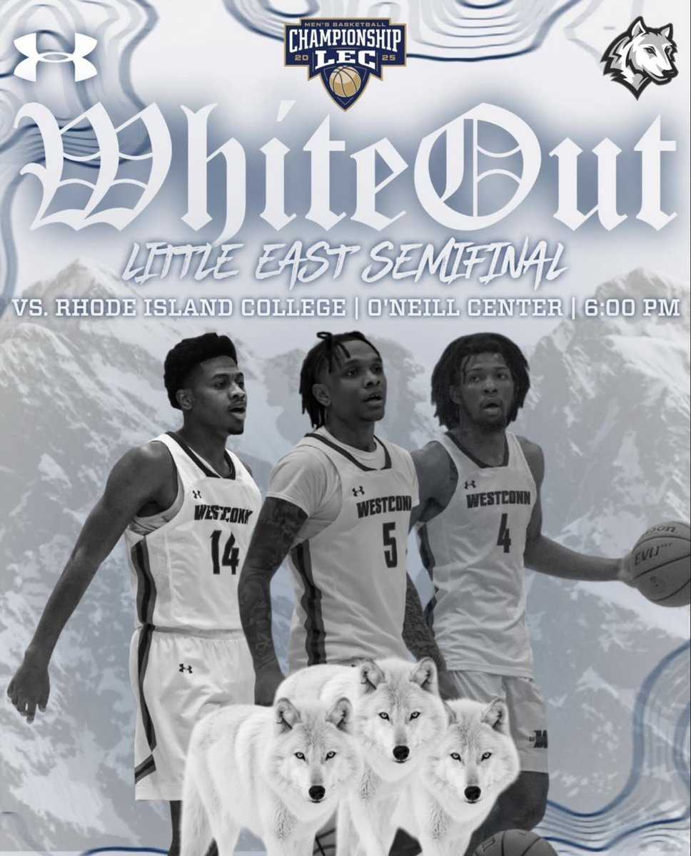 Defend The Den 🐺

🆚| Rhode Island College
📍| Danbury, CT - O’Neill Center
⏰| 6:00 PM
📺| littleeast.tv 
📈| westconnathletics.com

#RollWolves #WestConn #D3Hoops