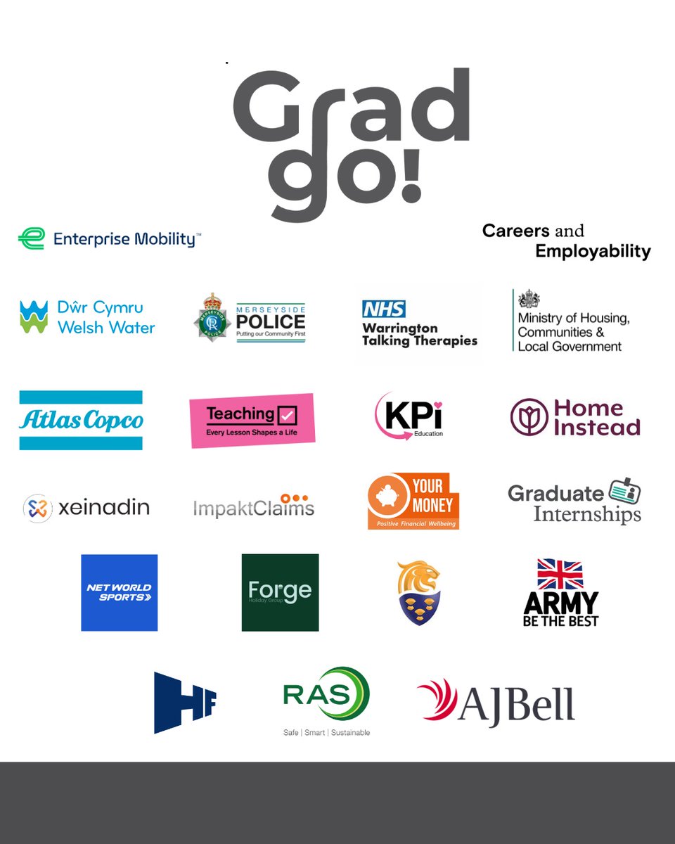 The University of Chester Careers Team are hosting their "Go Grad" Careers Fair this coming Tuesday (4th March 2025) from 10:30am-2:30pm, Small Hall, Exton Park. A range of local employers have been confirmed to attend. For full info, visit the LinkTree at instagram.com/chestercareers