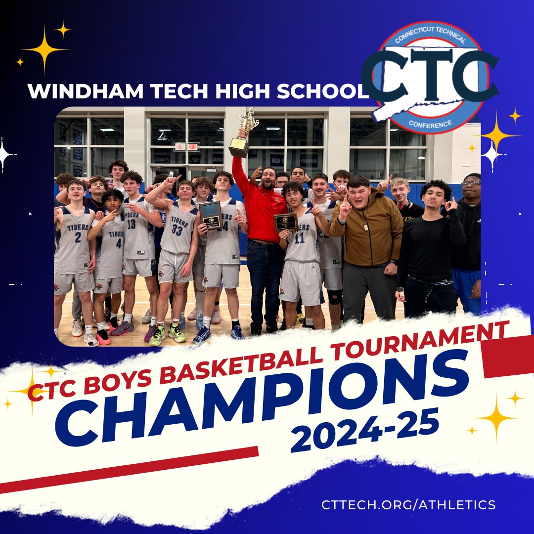 CTC Athletics (@ctc_athletics) on Twitter photo Congratulations to the Windham Tech Boys Basketball team with a 53-52 (OT) victory over Abbott Tech in the championship game. Stay tuned for some action shots coming!
#ctcchampions #ctctournament #ctcboysbasketball
<a href="/GameTimeCT/">GametimeCT</a> <a href="/CTTechHS/">CT Tech Education & Career System (CTECS)</a> Congratulations to the Windham Tech Boys Basketball team with a 53-52 (OT) victory over Abbott Tech in the championship game. Stay tuned for some action shots coming!
#ctcchampions #ctctournament #ctcboysbasketball
<a href="/GameTimeCT/">GametimeCT</a> <a href="/CTTechHS/">CT Tech Education & Career System (CTECS)</a>