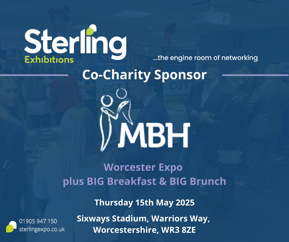 Delighted that Megan Baker House are Co-Charity Sponsors for our Worcester Expo on Thursday 15th May 2025.

To meet the team and find out more come and visit them on their stand at the Expo - sterlingexpo.co.uk/worcester-15th…

#SterlingExpo