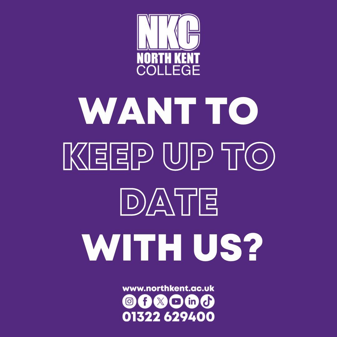 North Kent College (@nkcollege1) on Twitter photo Would you like to Keep Up to Date with North Kent College? š Visit our website to fill out the form, to ensure you don't miss out on our upcoming events and activities - buff.ly/4316Uub Would you like to Keep Up to Date with North Kent College? š Visit our website to fill out the form, to ensure you don't miss out on our upcoming events and activities - buff.ly/4316Uub