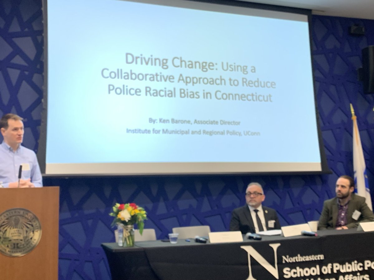 Dr. Alicia Sasser Modestino (@sassermodestino) on Twitter photo The 2nd annual <a href="/C2CImpact_NU/">C2C Impact Engine at Northeastern University</a> Boston Policy Convening is off to a great start! Our first panel features research from <a href="/NU_PolicySchool/">NU School of Public Policy and Urban Affairs</a> prof Matt Ross to reduce discrimination in police traffic stops with Ken Barone and Werner Oyanadel - tune in to the Livestream! The 2nd annual <a href="/C2CImpact_NU/">C2C Impact Engine at Northeastern University</a> Boston Policy Convening is off to a great start! Our first panel features research from <a href="/NU_PolicySchool/">NU School of Public Policy and Urban Affairs</a> prof Matt Ross to reduce discrimination in police traffic stops with Ken Barone and Werner Oyanadel - tune in to the Livestream!