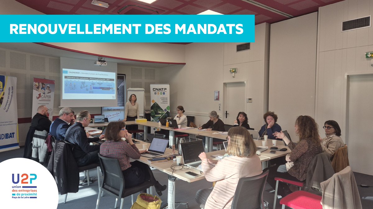 Ce matin, l'U2P Pays de la Loire a regroupé les U2P départementales, les confédérations et les organisations pros pour anticiper et préparer ensemble le renouvellement des mandatés sociaux et des conseillers prud'homaux.

En savoir + : urlr.me/g5hrnK
