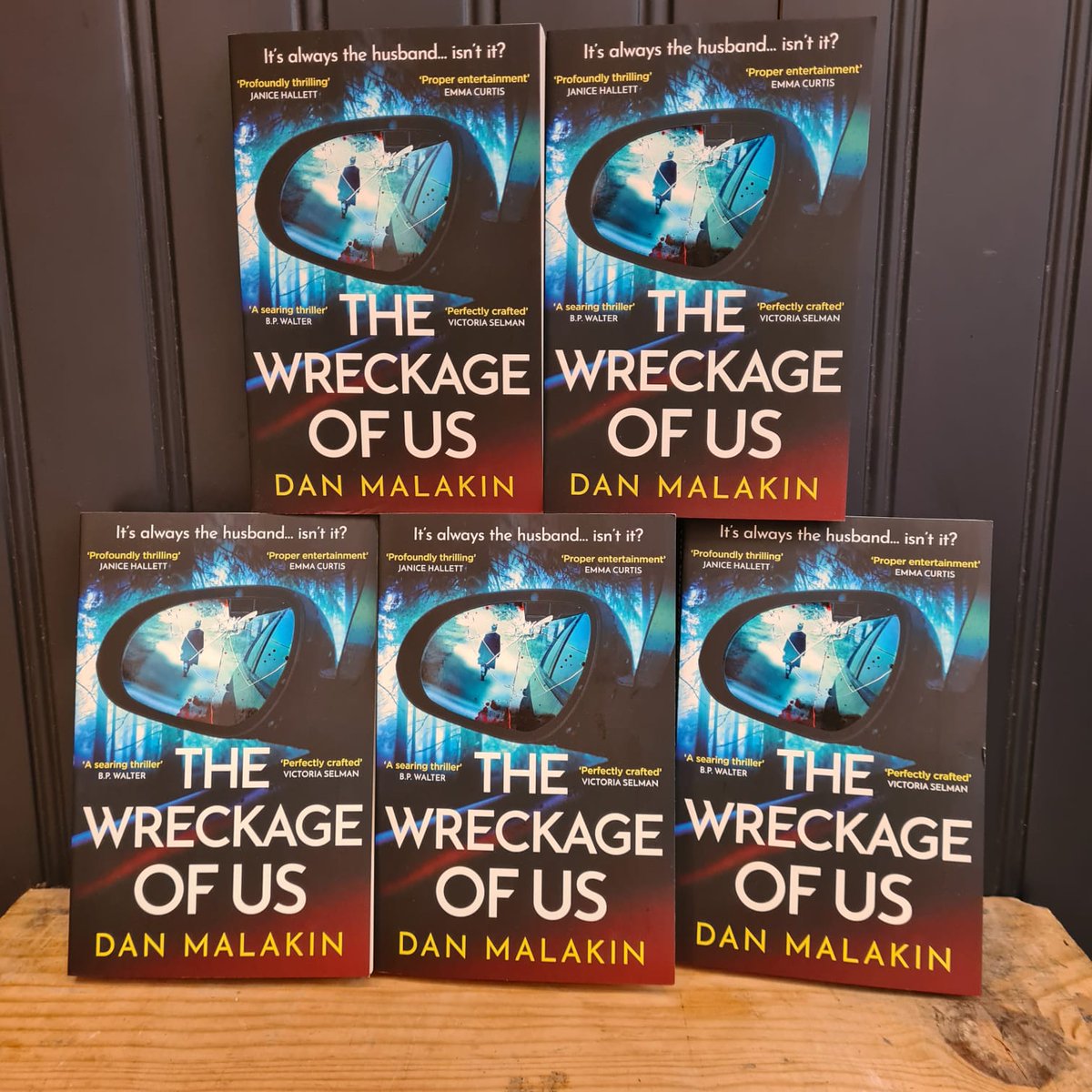 Dan Malakin (@danmalakin) on Twitter photo Thank you <a href="/ViperBooks/">Viper Books</a> for my lovely box of paperbacks for The Wreckage of Us! I have arranged them into various poses to celebrate. Out a month today on the 27th of March ๐ฅณ๐ฅณ๐ฅณ Thank you <a href="/ViperBooks/">Viper Books</a> for my lovely box of paperbacks for The Wreckage of Us! I have arranged them into various poses to celebrate. Out a month today on the 27th of March ๐ฅณ๐ฅณ๐ฅณ