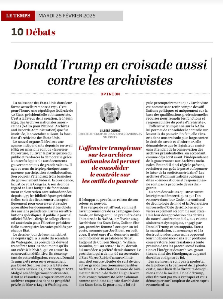 Le fascisme américain est une réalité !

Quand on touche au passé, à la culture et à l'éducation, c'est qu'on veut manipuler les esprits (et en affirmant des énormités qui, pourtant, passent). 

La démocratie américaine est morte après sa manipulation par Trumporcin

<a href="/elonmusk/">Elon Musk</a>