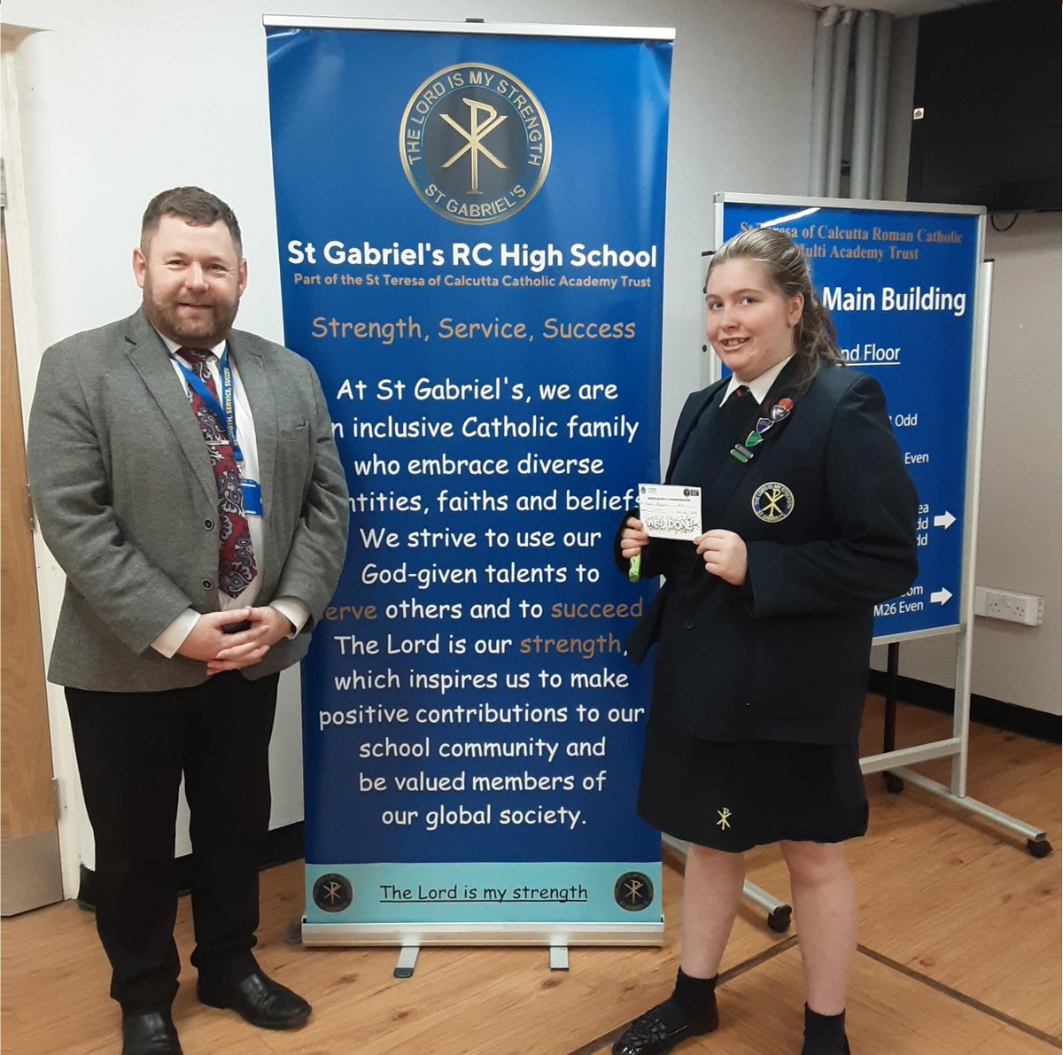 St Gabriel's RC High School (@stgabsbury) on Twitter photo Congratulations to our amazing student who has achieved a Headteacher's Commendation for living out our mission statement. We are incredibly proud of you! 🌟 #StrengthServiceSuccess
<a href="/STOC_CAT/">St Teresa of Calcutta CAT</a> Congratulations to our amazing student who has achieved a Headteacher's Commendation for living out our mission statement. We are incredibly proud of you! 🌟 #StrengthServiceSuccess
<a href="/STOC_CAT/">St Teresa of Calcutta CAT</a>