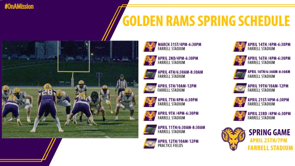 SPRING BALL SCHEDULE RELEASE!! #OnAMission