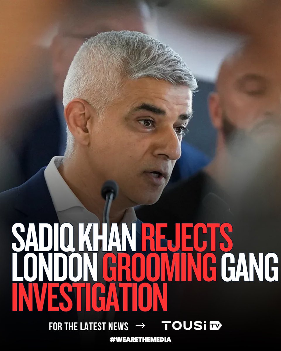 🚨 BREAKING: SADIQ KHAN BLOCKED GROOMING GANG INVESTIGATION 🚨

Sadiq Khan shut down an investigation into grooming gangs across 50 London neighborhoods with high Pakistani populations.

Reports estimate over 1,000 girls were groomed, drugged, and tortured, yet the inquiry was