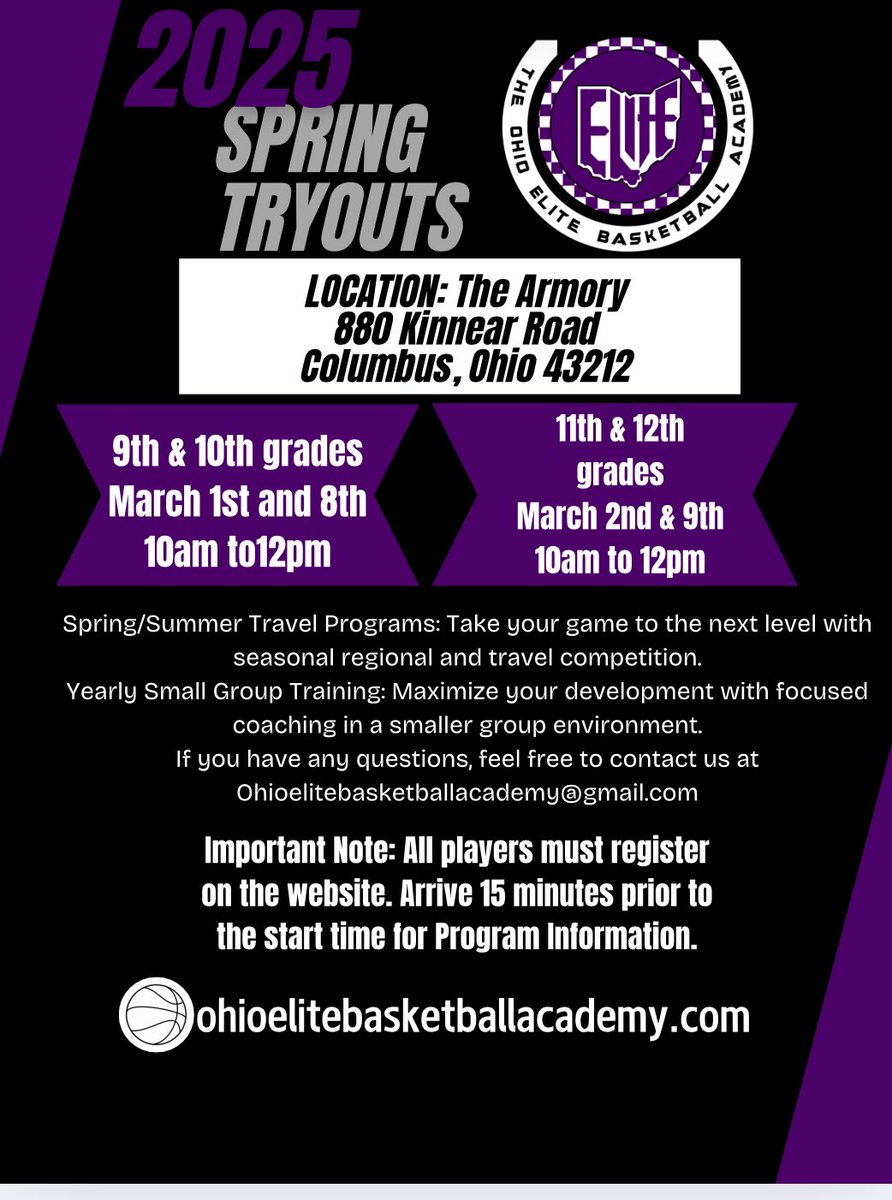 Register online! ohioelitebasketballacademy.com