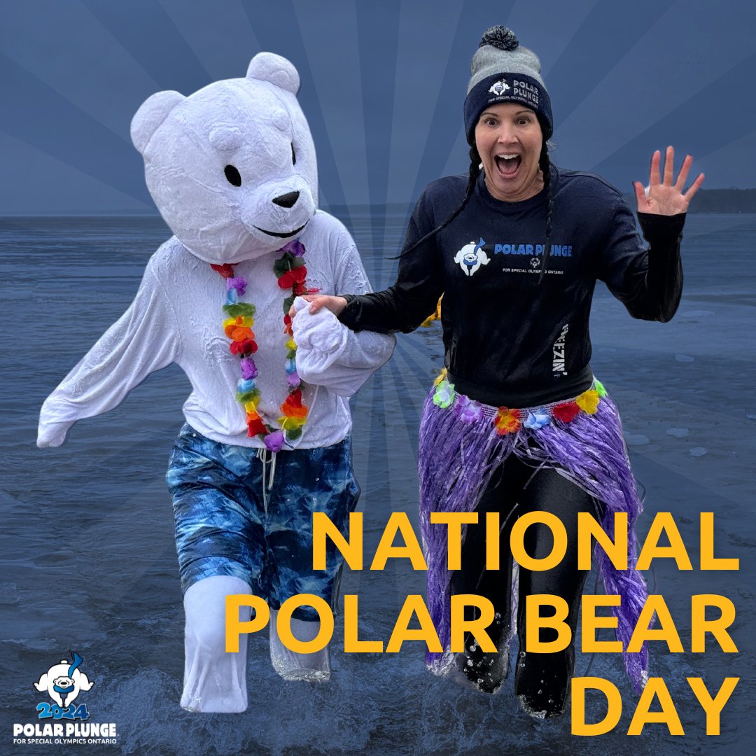 Happy National Polar Bear Day! Let's take a plunge into icy waters and support a great cause with Law Enforcement Torch Run (LETR) Polar Plunge. Join us in raising awareness and funds for Special Olympics athletes, spreading warmth in the coolest way possible