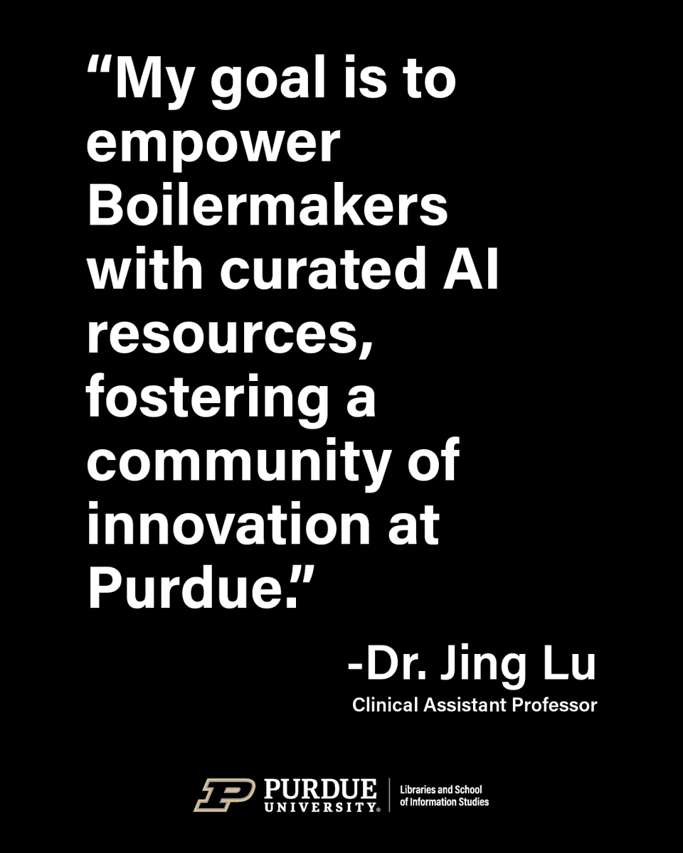 PurdueLibraries's tweet photo. Staying up-to-date on AI developments is essential. Dr. Jing Lu, clinical assistant professor, has created a comprehensive AI LibGuide offering an overview of AI knowledge and tools—a hub for AI enthusiasts looking to expand their understanding.

Visit https://t.co/8w7SN09tAL https://t.co/pnhjY3Mc82