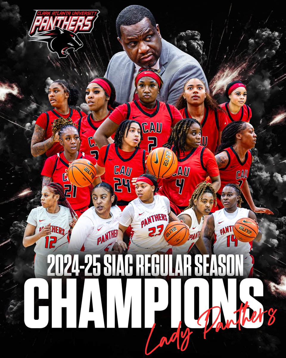 Clark Atlanta WBB ๐ (@clarkatlantawbb) on Twitter photo ๐๐
๐
๐๐๐๐๐๐๐ ๐๐๐๐ ๐๐๐๐-๐๐ ๐๐๐๐ ๐๐๐๐๐๐๐ ๐๐๐๐๐๐ ๐๐๐๐๐๐๐๐๐! ๐๐ฅ๐๐พ
The Lady Panthers finish the regular season 22-5 (15-4 SIAC) to capture this yearโs Regular Season and Eastern Division titleโผ๏ธ
#GoPanthers๐พ | #StrictlyBusiness ๐๐
๐
๐๐๐๐๐๐๐ ๐๐๐๐ ๐๐๐๐-๐๐ ๐๐๐๐ ๐๐๐๐๐๐๐ ๐๐๐๐๐๐ ๐๐๐๐๐๐๐๐๐! ๐๐ฅ๐๐พ
The Lady Panthers finish the regular season 22-5 (15-4 SIAC) to capture this yearโs Regular Season and Eastern Division titleโผ๏ธ
#GoPanthers๐พ | #StrictlyBusiness