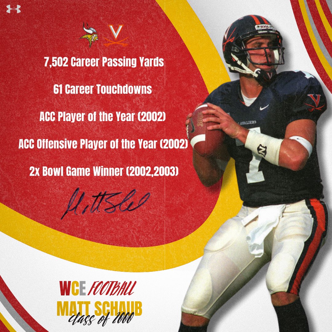 Alumni Spotlight | Matt Schaub

<a href="/MattSchaub/">Matt Schaub</a> is a W.C. East legend, but because of his talent, work ethic, and resilience, he’s a <a href="/UVAFootball/">Virginia Football</a> and <a href="/HoustonTexans/">Houston Texans</a> legend as well. We’re honored to be able to call Matt a fellow Viking and put this much deserved spotlight on him.