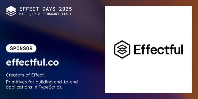 Sponsor banner featuring Effectful