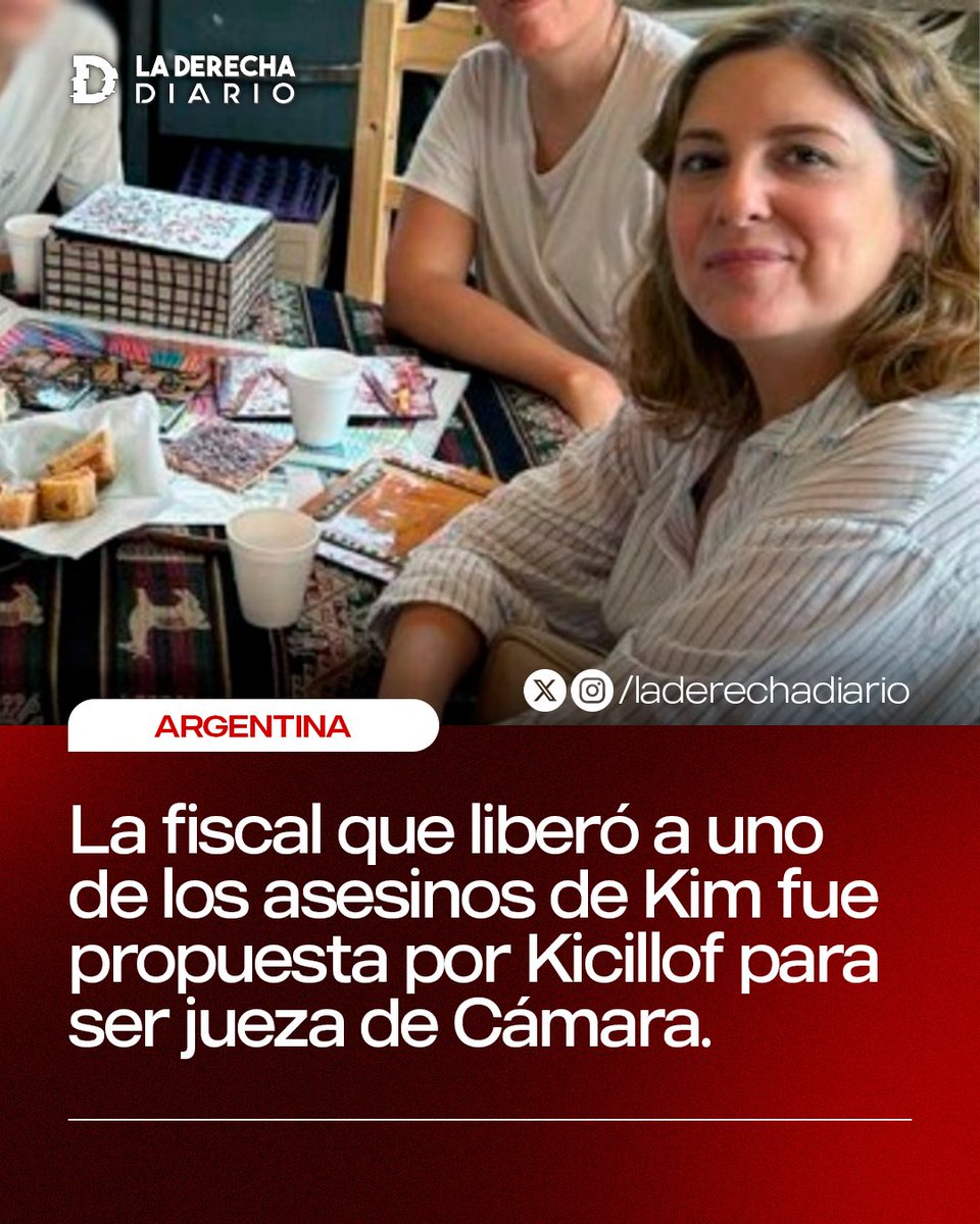 laderechadiario's tweet photo. 🇦🇷 | La fiscal ultra-K, Sabrina Cladera, que hace menos de un mes liberó a uno de los asesinos de Kim Gómez, está ahora mismo bajo consideración para ser jueza de Cámara en La Plata, nominada por el mismo Axel Kicillof. https://t.co/WmveYdJEsb