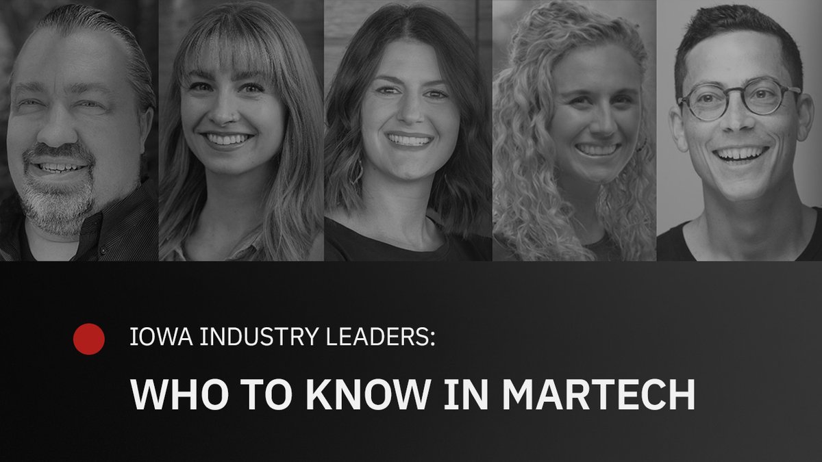 TechnologyIowa's tweet image. Iowa Industry Leaders: Who to Know in MarTech ⚡

Michael Bird @Spindustry
Jess Greiner @NovyVentures
Shannon Hughes @LessingFlynn
Madison Lang @zirous
John Solarz, Now Now

Meet the leaders: technologyiowa.org/iowa-industry-… 

#UniteIowaTech #MarTech #Marketing
