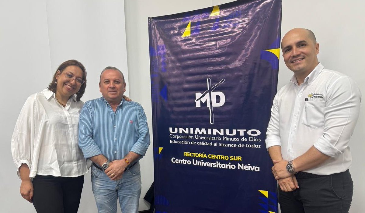 Como Presidente <a href="/ACORDCOLOMBIA1/">Acord Col 🇨🇴 ®️</a> sostuve importante reunión con Carolina Tovar Rectora de la Zona Centro Sur <a href="/UNIMINUTOCOL/">UNIMINUTO</a> y Andrés Salinas Rector para Huila. Tema: profesionalización a colegas que no ostentan título #Empíricos #ReconocimientoDeSaberes Vamos bien 👍 #Avanzamos