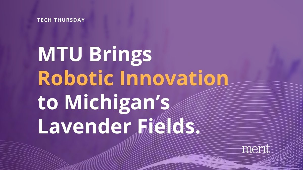 Merit Network (@meritnetwork) on Twitter photo 📱 #TechThursday : The future of farming is blooming at <a href="/michigantech/">Michigan Tech</a>! Our Governing Member's researchers are developing an AI-powered robotic fleet to revolutionize lavender harvesting in Michigan.
Read more here: mtu.edu/mechanical-aer…
#AgTech #Robotics #Innovation 📱 #TechThursday : The future of farming is blooming at <a href="/michigantech/">Michigan Tech</a>! Our Governing Member's researchers are developing an AI-powered robotic fleet to revolutionize lavender harvesting in Michigan.
Read more here: mtu.edu/mechanical-aer…
#AgTech #Robotics #Innovation