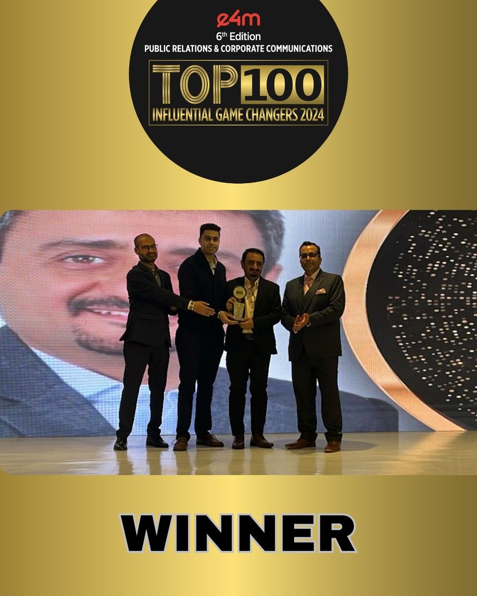 e4m Live (@e4mevents) on Twitter photo Honoring leaders shaping the future of PR & Corp Comm at the e4m Top 100 Influential Game Changers Awards! 🎉 Congratulations,<a href="/dilipyadav1000/">Dilip Yadav</a> , <a href="/FirstPartners_/">First Partners</a> , on this well-deserved win! 🏆👏
#e4mprtop100influentialgamechangers #e4mevents #PRCorpComm Honoring leaders shaping the future of PR & Corp Comm at the e4m Top 100 Influential Game Changers Awards! 🎉 Congratulations,<a href="/dilipyadav1000/">Dilip Yadav</a> , <a href="/FirstPartners_/">First Partners</a> , on this well-deserved win! 🏆👏
#e4mprtop100influentialgamechangers #e4mevents #PRCorpComm