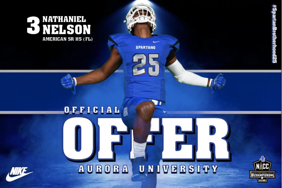 Thankful for the Blessing of receiving an offer from <a href="/AU_SpartanFB/">Aurora University Football</a> , Blessed to be able to continue my football career! 

Thank you <a href="/DonBeebeNFL/">Don Beebe</a> <a href="/MichaelBoland15/">Michael Boland</a> <a href="/GoPatriots2021/">American Patriots Football</a>