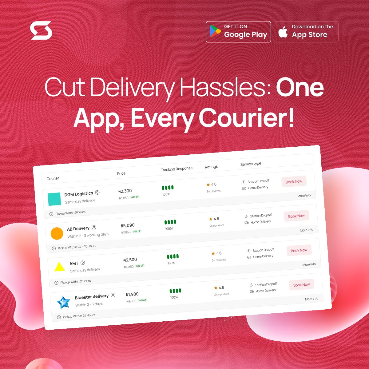 🚀 Say Goodbye to Delivery Hassles! 📦✨
Compare prices, track orders, and book deliveries seamlessly—all in one app. Ship smarter with ShipBubble!

📲 Available on Google Play &amp; App Store.
#ShipBubble #OneAppEveryCourier #SeamlessShipping #DeliveryMadeEasy