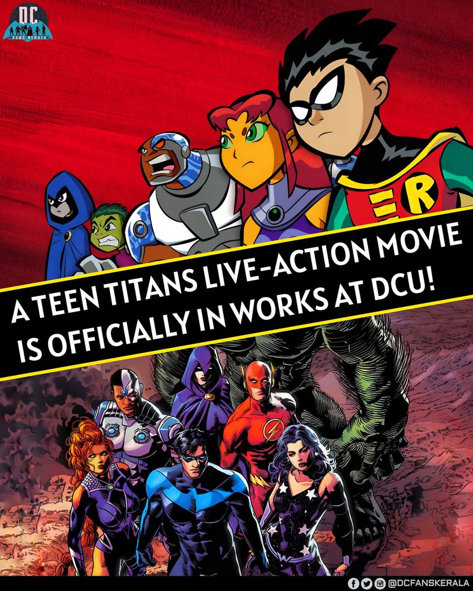 DcKerala's tweet photo. This is so exciting. Hope we get the character lineup from the classic animated show. ❤️

#DCFansKerala #TeenTitans #DCComics #DCU #Titans #Superhero https://t.co/q397SAyOYH