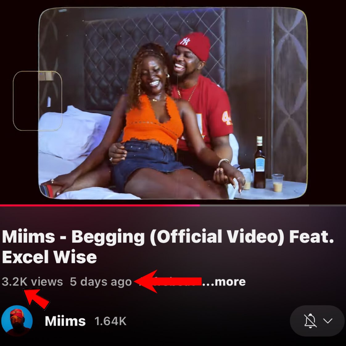 Miims - Begging (Official Video) Feat. Excel Wise!! 🎥📺🔥🔥

youtu.be/poGSykLDuo4