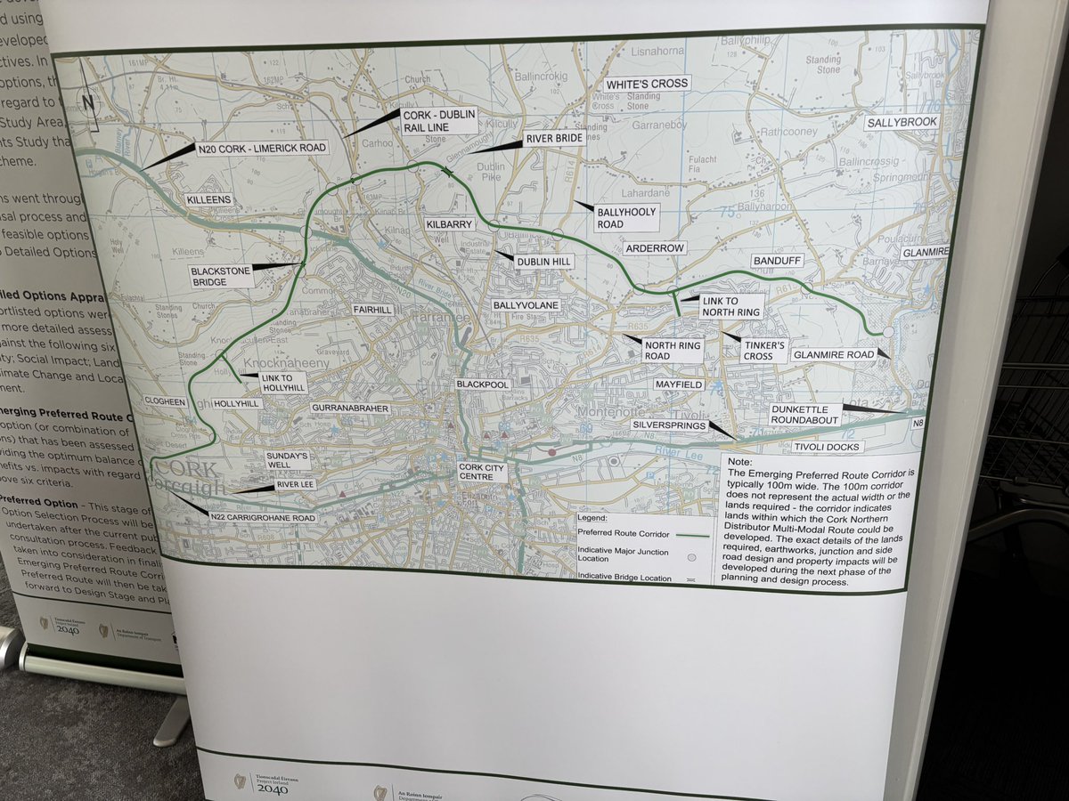 Tfitzgeraldcork's tweet photo. Exciting news  in @corkcitycouncil Hall with wide spread consultation announced for a proposed new Northern Distributor Road for Cork from NW to NE This will support new jobs, further increase in housing and connectivity across the Northside of the city @echolivecork @EoinBearla https://t.co/mfwPMRxTLz