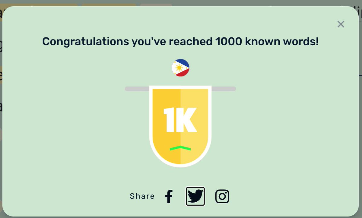 Jared Learns (@jaredrcarter) on Twitter photo Finally hit 1000 known words in Tagalog on LingQ!!!🧠
<a href="/LingQ_Central/">LingQ.com 🇺🇦</a> is a game changer when it comes to learning languages.
#Tagalog #Philippines #LingQ Finally hit 1000 known words in Tagalog on LingQ!!!🧠
<a href="/LingQ_Central/">LingQ.com 🇺🇦</a> is a game changer when it comes to learning languages.
#Tagalog #Philippines #LingQ