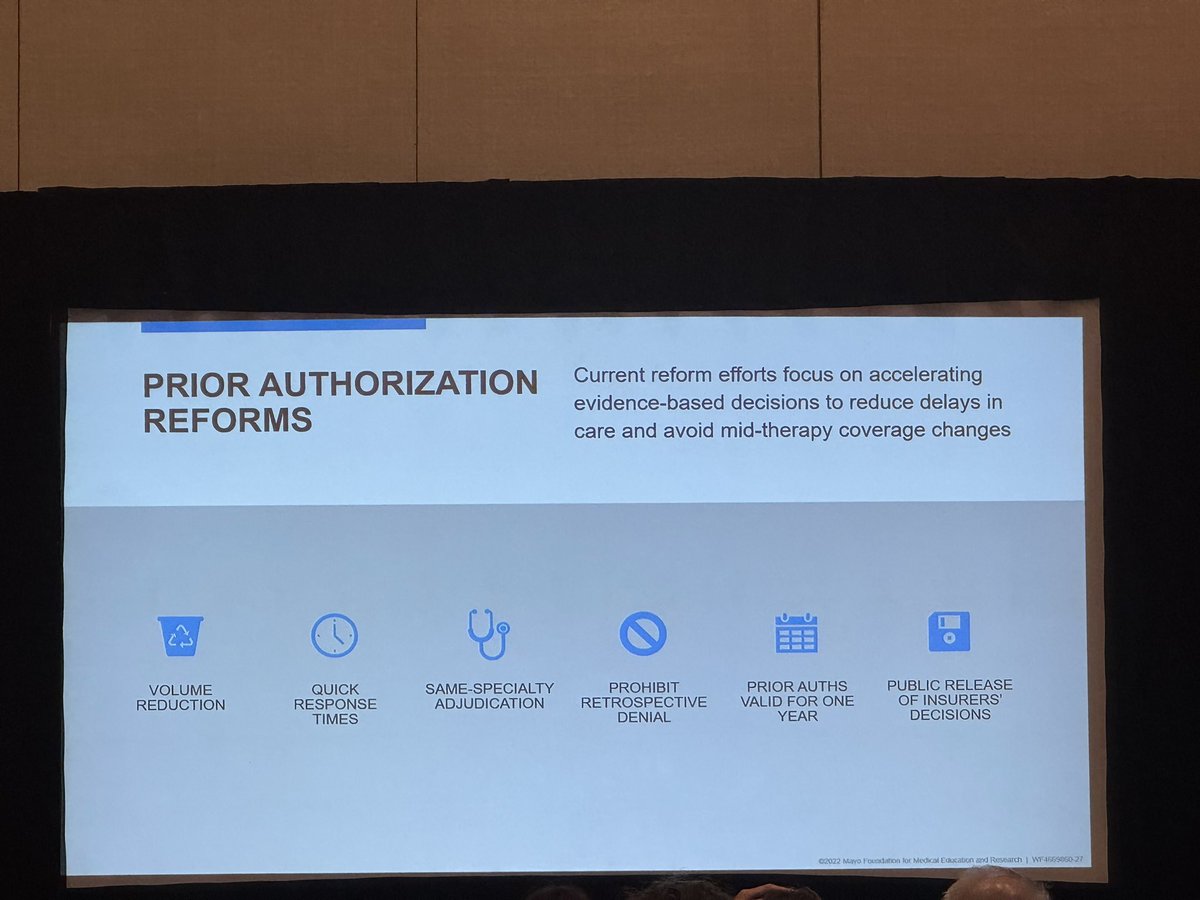 My colleague <a href="/kvnkoo/">Kevin Koo</a> with a timely update on telemedicine
✅Telehealth peaked during pandemic
✅Use influenced by reimbursement &amp; medical licensure 
✅Physicians are most affected by inflation 
✅Prior authorization reforms are needed
<a href="/MayoUrology/">Mayo Clinic Urology</a> #MayoUrologyUpdate #SanJuan