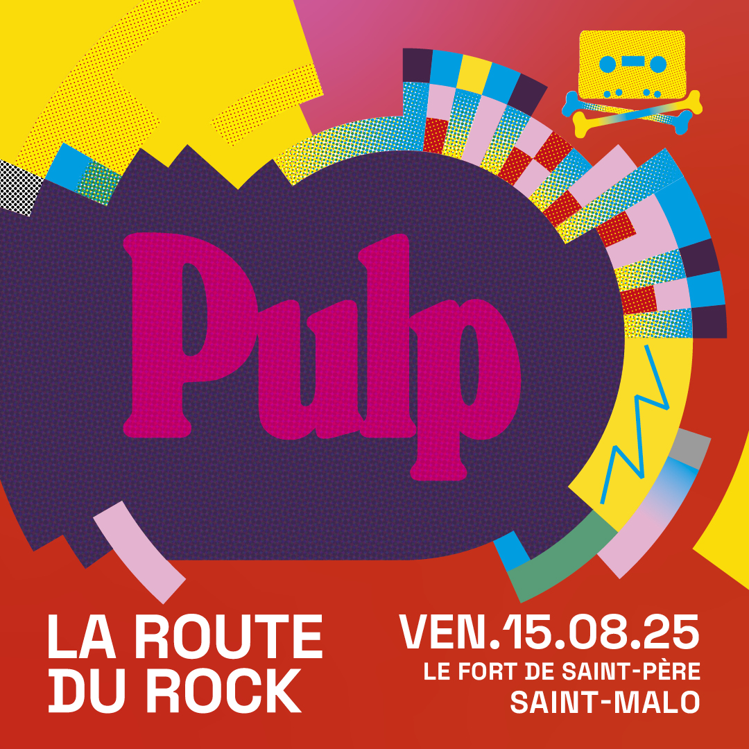 Pulp sera l’une des têtes d’affiche de l’édition 2025 de La Route du Rock cet été à Saint-Malo !

Vendredi 15 août 2025
laroutedurock.com