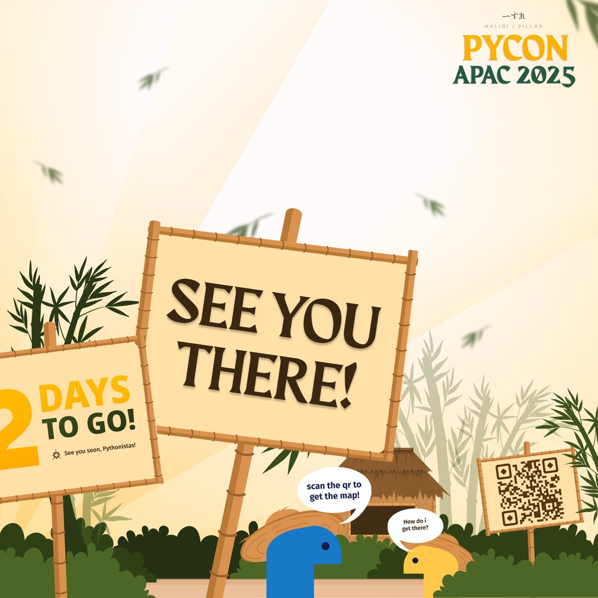 PyCon Philippines (@pyconph) on Twitter photo ๐ฃ๐๐๐ผ๐ป ๐๐ฃ๐๐ ๐ฎ๐ฌ๐ฎ๐ฑโ๐๐ถ๐ป๐ฎ๐น ๐๐๐ฒ๐ป๐ ๐ฅ๐ฒ๐บ๐ถ๐ป๐ฑ๐ฒ๐ฟ๐! ๐๐
It's almost time-are you ready? Before you dive into two days of Python, talks, and community fun, here are some last-minute reminders to make the most of PyCon APAC 2025!
#PyConAPAC2025 #PyConPH #Haligi ๐ฃ๐๐๐ผ๐ป ๐๐ฃ๐๐ ๐ฎ๐ฌ๐ฎ๐ฑโ๐๐ถ๐ป๐ฎ๐น ๐๐๐ฒ๐ป๐ ๐ฅ๐ฒ๐บ๐ถ๐ป๐ฑ๐ฒ๐ฟ๐! ๐๐
It's almost time-are you ready? Before you dive into two days of Python, talks, and community fun, here are some last-minute reminders to make the most of PyCon APAC 2025!
#PyConAPAC2025 #PyConPH #Haligi