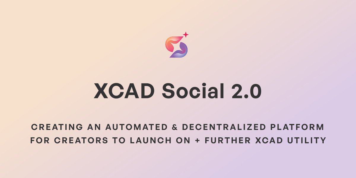 XcademyOfficial's tweet photo. 🧵How XCAD Social 2.0 Brings the Ecosystem Together, Creating an Automated and Decentralized Platform for Creators along with further XCAD Utility👇 https://t.co/EooX8fkJoA