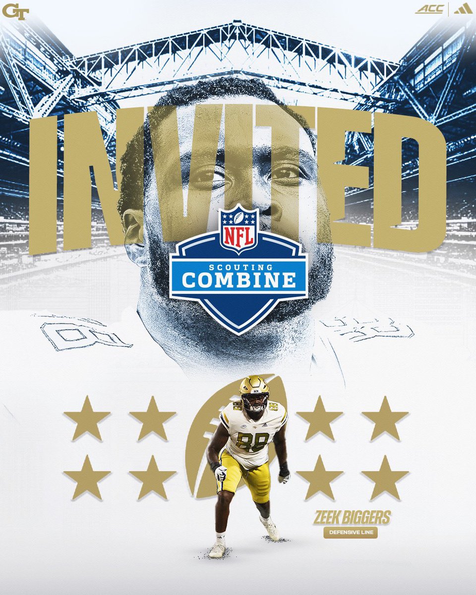 Georgia Tech Football (@georgiatechfb) on Twitter photo Best of luck to <a href="/ZeekBiggers/">Zeek Biggers</a> on DL day at the #NFLCombine!
πΊ #NFLCombine on @NFLNetwork at 3 pm ET.
#ProJackets x #StingEm π Best of luck to <a href="/ZeekBiggers/">Zeek Biggers</a> on DL day at the #NFLCombine!
πΊ #NFLCombine on @NFLNetwork at 3 pm ET.
#ProJackets x #StingEm π