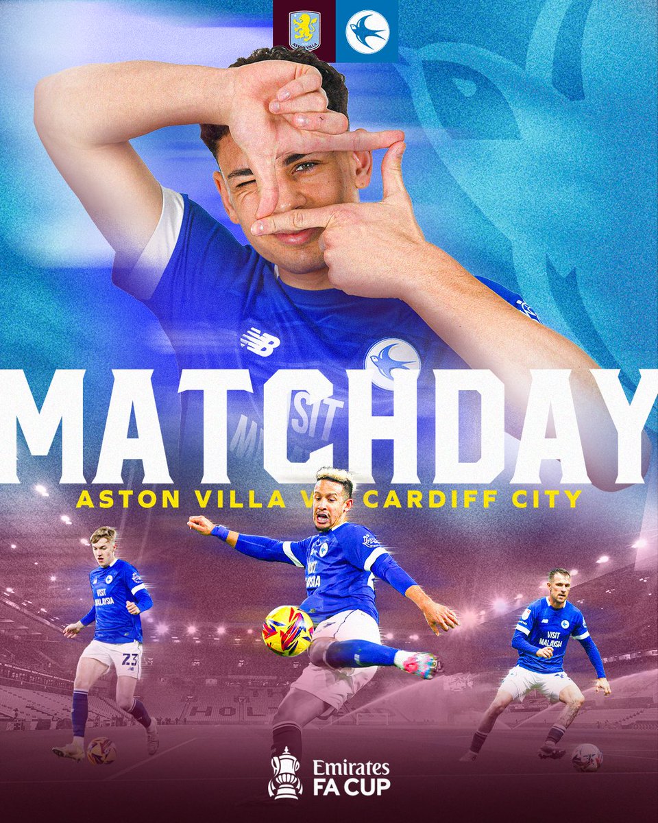 Cardiff City FC (@cardiffcityfc) on Twitter photo 𝗠𝗔𝗧𝗖𝗛𝗗𝗔𝗬
🆚 <a href="/AVFCOfficial/">Aston Villa</a>
🏆 <a href="/EmiratesFACup/">Emirates FA Cup</a>
🏟️ Villa Park
🕗 8pm kick-off
The #Bluebirds are in Fifth Round action tonight! 💙
#CityAsOne 𝗠𝗔𝗧𝗖𝗛𝗗𝗔𝗬
🆚 <a href="/AVFCOfficial/">Aston Villa</a>
🏆 <a href="/EmiratesFACup/">Emirates FA Cup</a>
🏟️ Villa Park
🕗 8pm kick-off
The #Bluebirds are in Fifth Round action tonight! 💙
#CityAsOne