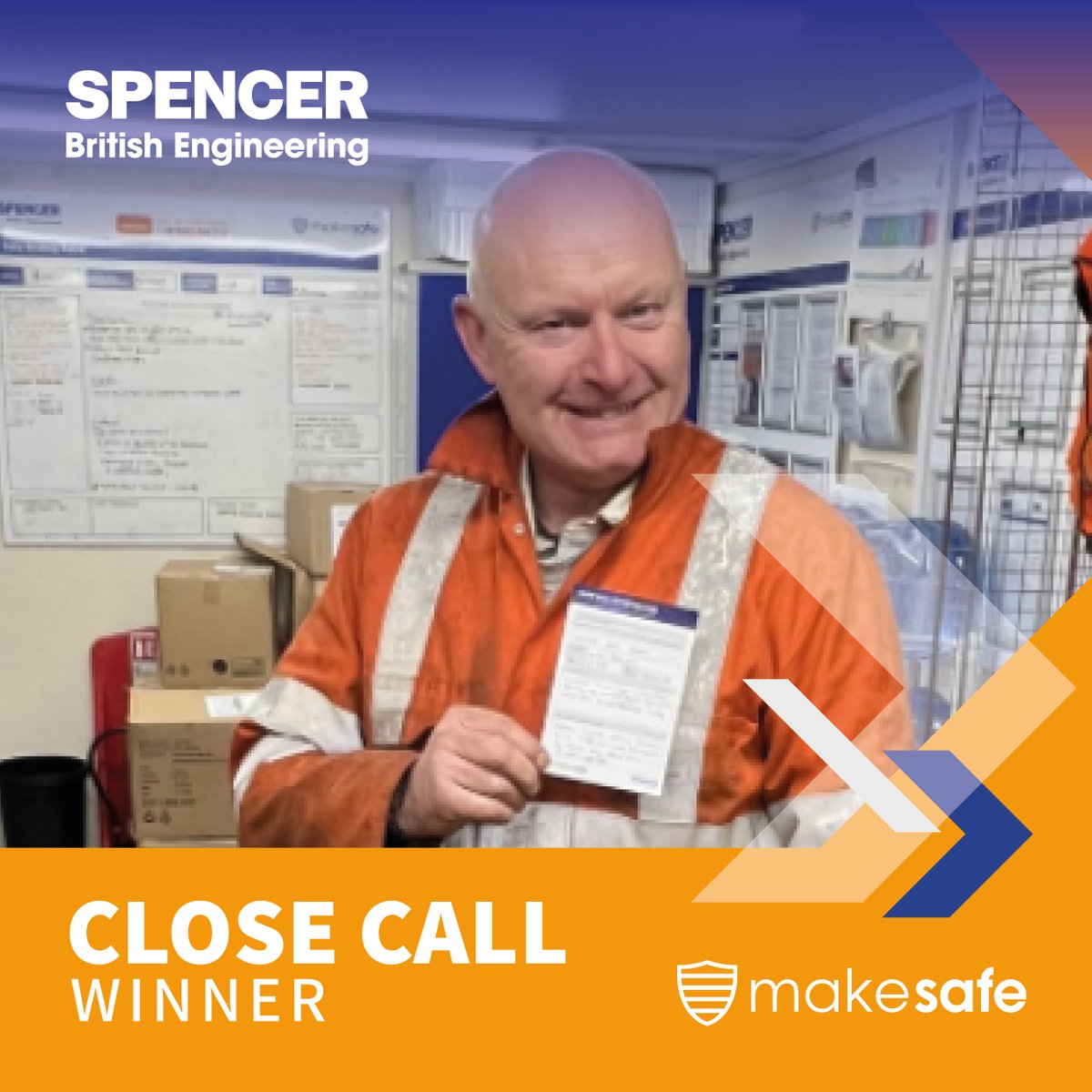 Congratulations to February's Close Call Winners!

This month, we're celebrating three outstanding recipients from our various sites across the UK👇

Mick Hewgill, Alfie Wood and Les Brown all demonstrated exceptional leadership in health and safety this month!
