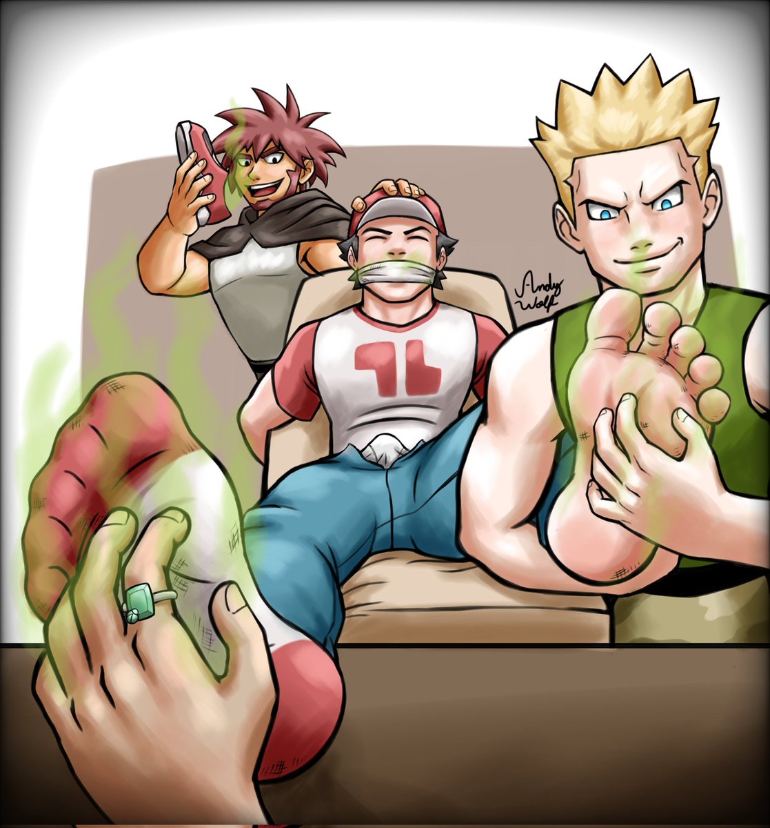 Another commission made for <a href="/LoidXRed/">KentoXLoid</a> 

#feet #tickle #smellyfeet #malefeet #boyfeet #commission #nfsw