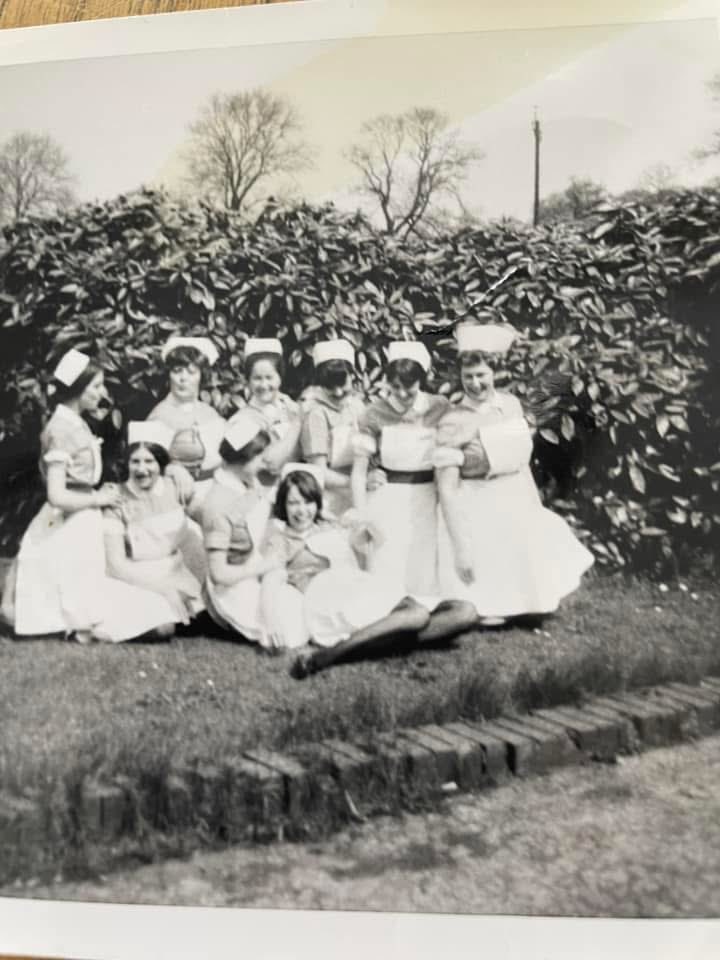 JeanGar53678222's tweet photo. My student nurse days in 1970 we had to wear uniform when we were having lectures in the school of nursing #studentdays #happy times https://t.co/PQlPANS25b