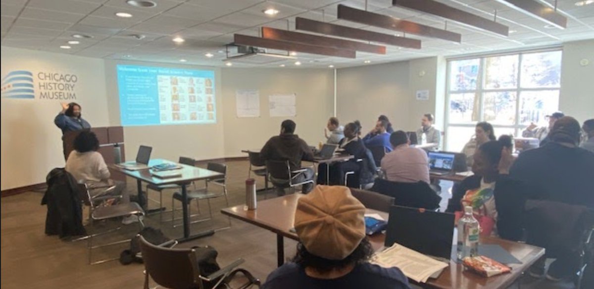 TandL_CPS's tweet image. Honoring Black History Month, @CPSSocSci  hosted &quot;Experience Inquiry with Deep Learning on Black History &amp;amp; Stories.&quot;   Educators explored Black activism, joy, and excellence through inquiry, art, and protest history. Huge thanks to @ChicagoMuseum &amp;amp; Erica Griffin! #CPSSocSci