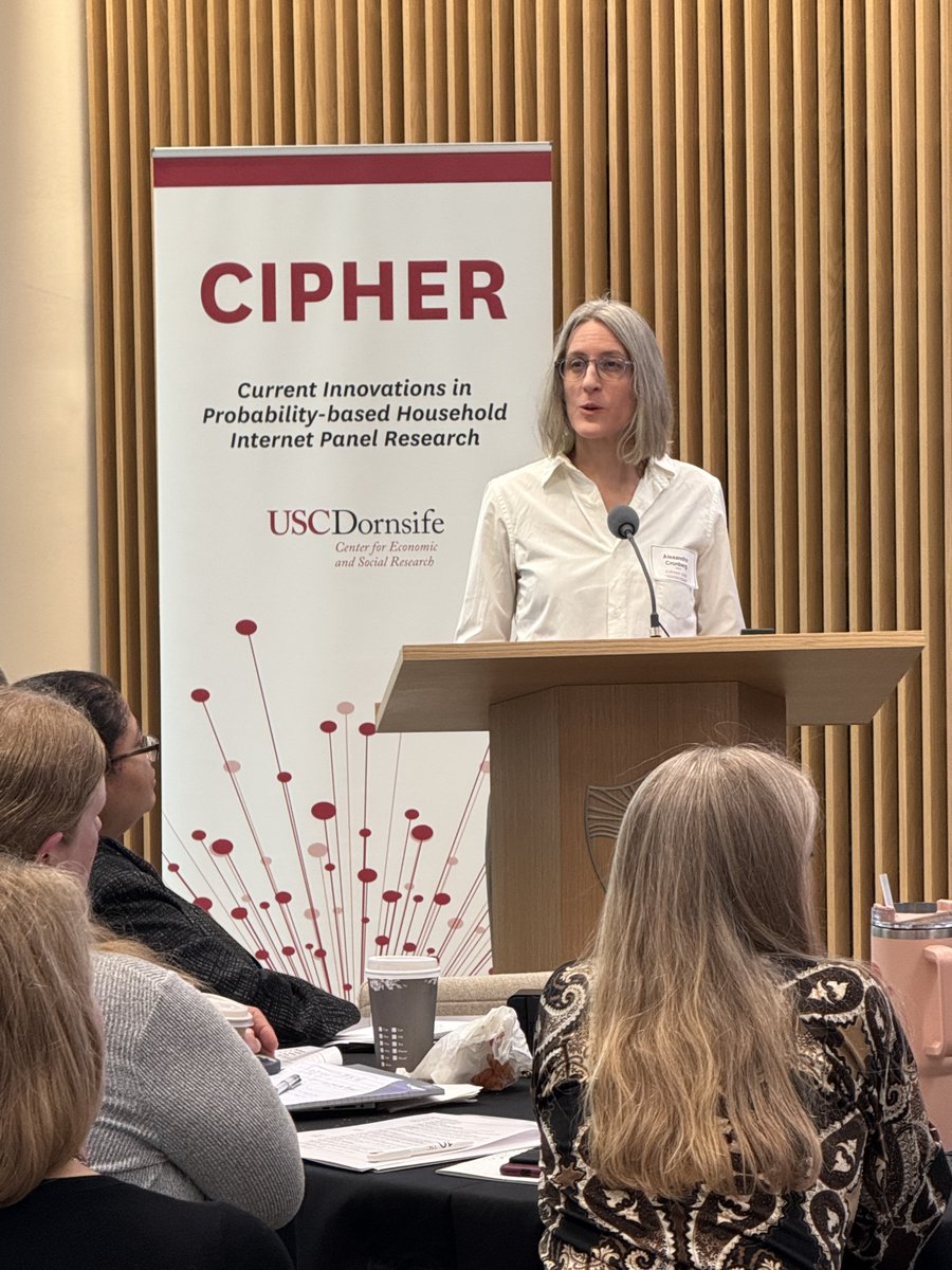 CESR (@cesrusc) on Twitter photo #CIPHER2025 has begun at USC's capital campus capitalcampus.usc.edu/building! Morning sessions discuss blending samples probability sample performance. <a href="/UAS_CESR/">UnderstandingAmerica</a> #CIPHER2025 has begun at USC's capital campus capitalcampus.usc.edu/building! Morning sessions discuss blending samples probability sample performance. <a href="/UAS_CESR/">UnderstandingAmerica</a>