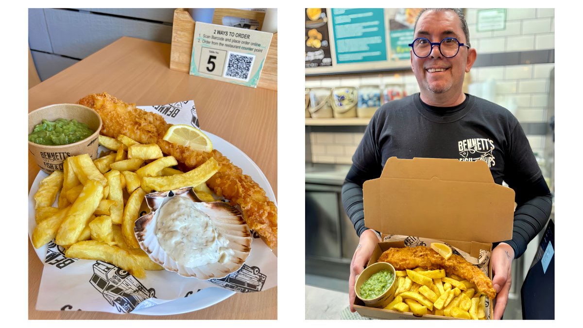 Whether you're settling in for a lovely meal at our restaurant, grabbing a takeaway to enjoy by the harbour, or ordering online for collection or delivery - our crispy, golden Cod &amp; Chips is always a winner! 👌

bennettsfishandchips.co.uk 🐟