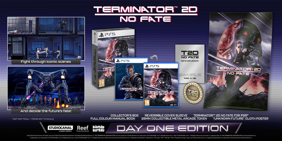 Physical pre-orders are live for Terminator 2D: NO FATE!

Check out the Day One Edition, Collector’s Edition &amp; Online Exclusive Edition (Reef Direct only), available for PS5, PS4, NSW &amp; Xbox One/Series X at select retailers.
