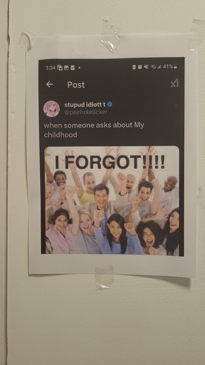 tweet so relatable I had to hang it up on my wall