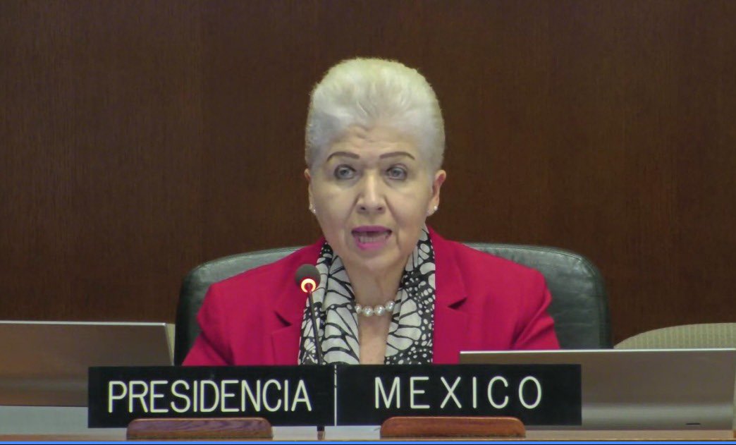 MisionMexOEA's tweet image. La Embajadora Luz Elena Baños preside la sesión de la Comisión de Seguridad Hemisférica-@OEA_oficial sobre ciberseguridad y ciberdefensa. México🇲🇽 apoya al @OEA_CICTE y a la @jid_iadb para fortalecer las capacidades técnicas y científicas de la región.