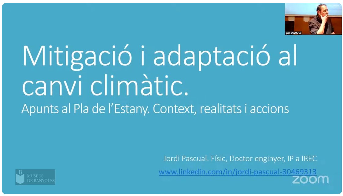 🎥Ja teniu disponible la gravació de la xerrada de Jordi Pascual "Objectiu 2030 Mitigació i adaptació al canvi climàtic" abordada pel cas del Pla de l’Estany. ✅Activitat en el marc de l'exposició #GaraFECYT al #Darder <a href="/museusbanyoles/">Museus de Banyoles</a>

🎞️youtube.com/watch?v=fCwF5k…
#IRECoutreach