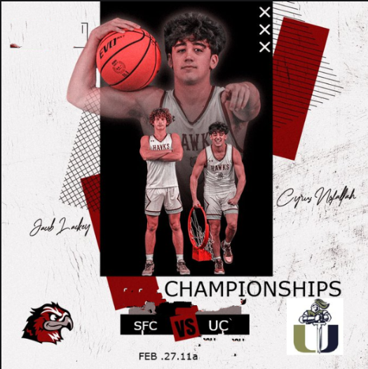 FHSAA Sports (@fhsaaf2) on Twitter photo 🚨Game of the Week🚨
Santa Fe Catholic vs University Christian
📺 Live on: bit.ly/3CUJbmy
today @ 11a.
<a href="/SFC_BoysBBall/">Santa Fe Catholic High School Boys Basketball</a> <a href="/UCChristians/">University Christian</a> <a href="/SFC_GirlsBBall/">Santa Fe Catholic High School Girls Basketball</a> <a href="/UCS_Basketball/">UCS_BoysBasketball</a> <a href="/MikeBlicher/">Coach Mike Blicher</a> <a href="/ajmckay24/">Aubrey McKay</a> <a href="/gabewalker_26/">Coach Walker</a> 🚨Game of the Week🚨
Santa Fe Catholic vs University Christian
📺 Live on: bit.ly/3CUJbmy
today @ 11a.
<a href="/SFC_BoysBBall/">Santa Fe Catholic High School Boys Basketball</a> <a href="/UCChristians/">University Christian</a> <a href="/SFC_GirlsBBall/">Santa Fe Catholic High School Girls Basketball</a> <a href="/UCS_Basketball/">UCS_BoysBasketball</a> <a href="/MikeBlicher/">Coach Mike Blicher</a> <a href="/ajmckay24/">Aubrey McKay</a> <a href="/gabewalker_26/">Coach Walker</a>
