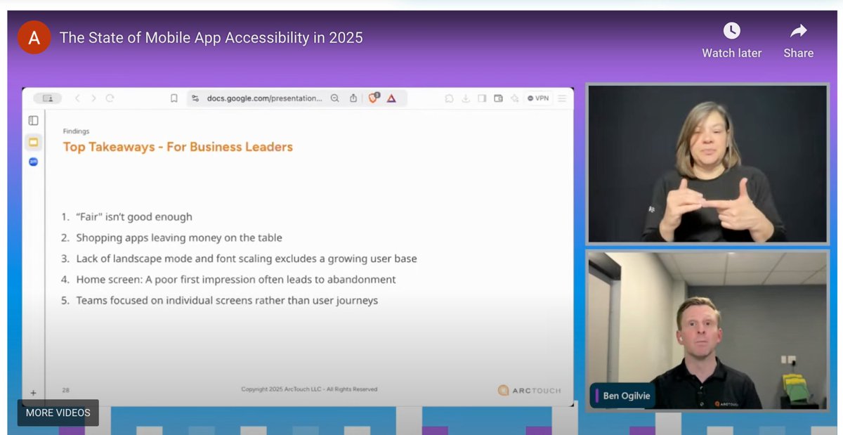dequesystems's tweet image. If you can measure it, you can manage it. By providing broad measurements, baselines can contribute to driving improvement &amp;amp; can empower brand leaders and builders to prioritize a11y in their app development processes.” - Ben Ogilvie, ArcTouch deque.com/axe-con/sessio… #axecon