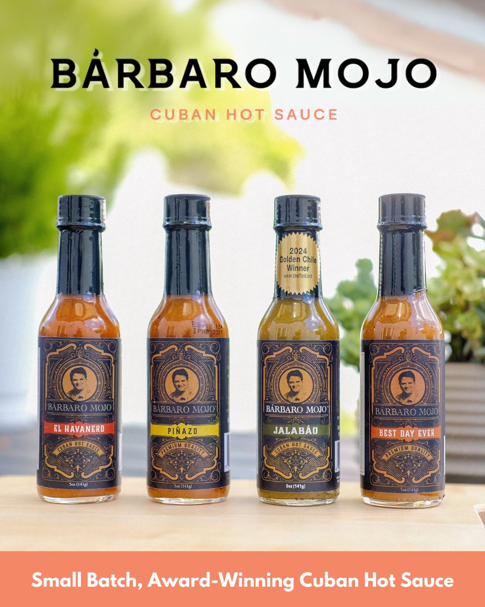 Bárbaro Mojo brings the perfect balance of heat and bold Cuban flavor, crafted to turn every bite into an unforgettable experience!

Find them at Booth #329