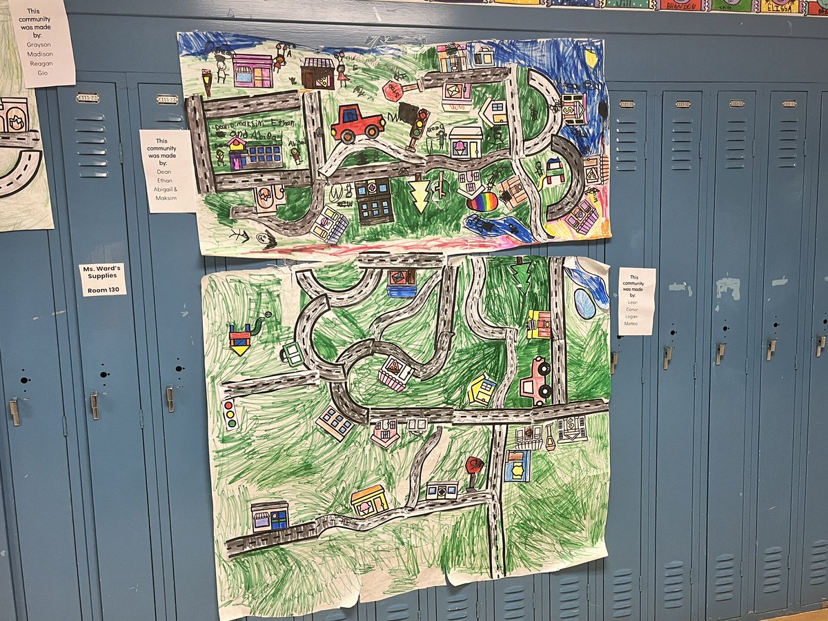 After learning about communities Ss worked together to build their own communities! They collaborated and worked super hard! We are so proud of them!  <a href="/MitchBickman/">M Bickman</a> <a href="/School9E/">School 9E</a>