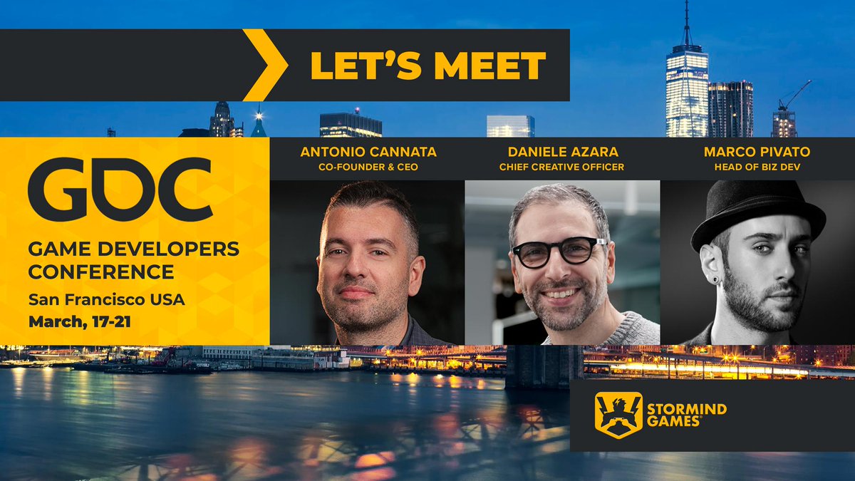 We are heading to <a href="/Official_GDC/">GDC Festival of Gaming</a> 2025! 🎮

From March 17-21 our CEO Antonio Cannata, CCO Daniele Azara and Head of Biz Dev Marco Pivato will be in San Francisco to explore new opportunities.

Let's connect on⬇️:
Original IPs &amp; Sequels
Licensing &amp; Adaptations
Work-for-Hire Collab